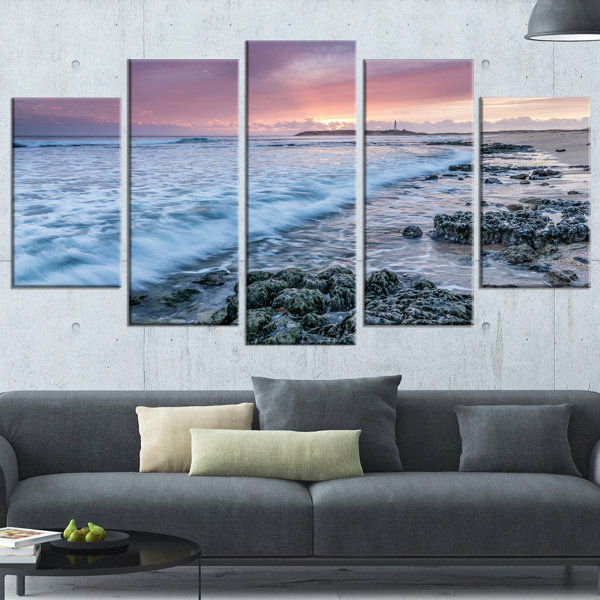 Highland Dunes Sunset On Cape Trafalgar Beach 5 Piece Wrapped Canvas